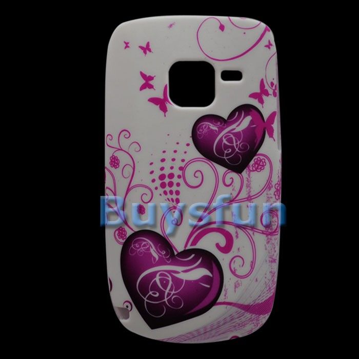 Heart Style GEL Silicone Cover Case Skin FOR NOKIA C3  