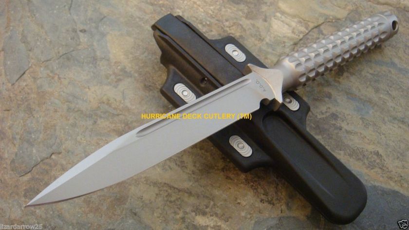 MicroTech ADO S/E Tactical Knife Bead Blast w/Glass Breaker Hollow 