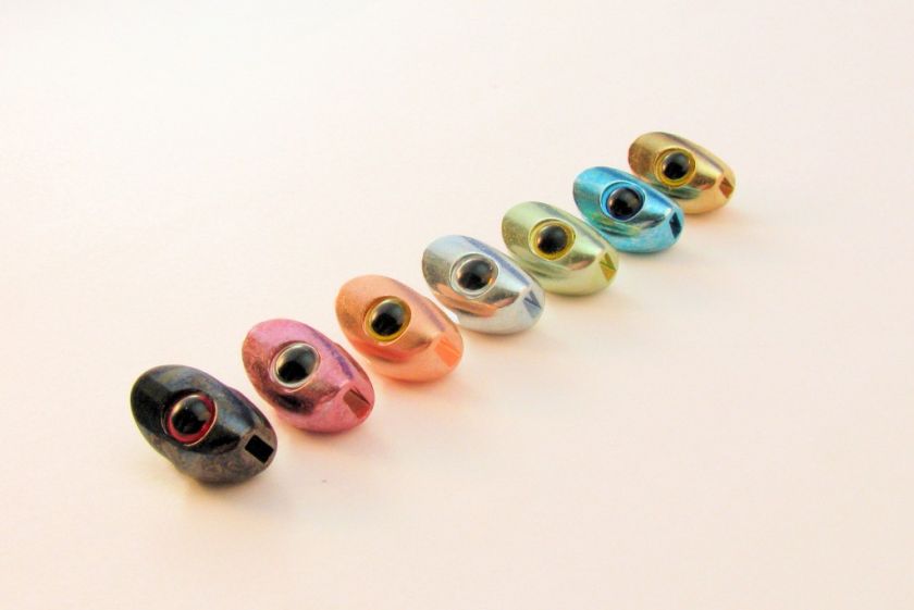 FISH SKULL MEDIUM Weighted Heads  Streamer Flies 7 colors available 