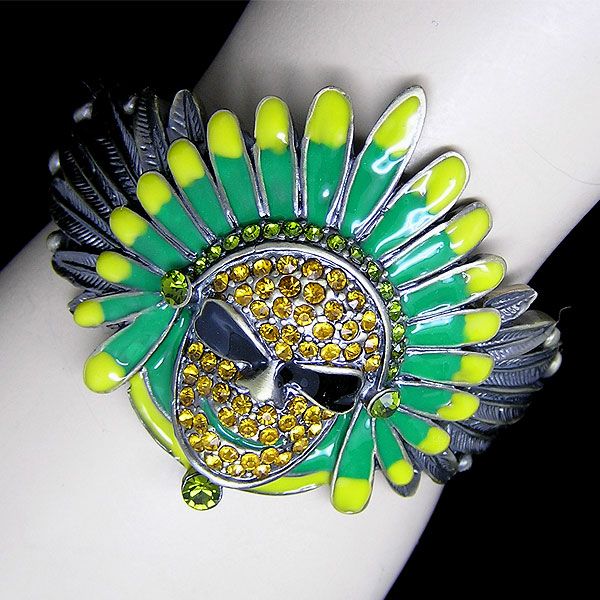 Exotic Bracelet Bangle Cuff with crystal B296  