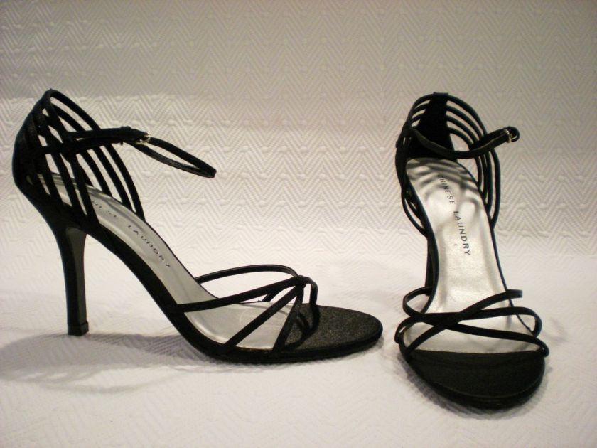   *Chinese Laundry, Wesley* Black Strappy Sandals/Heels/Shoes Pretty