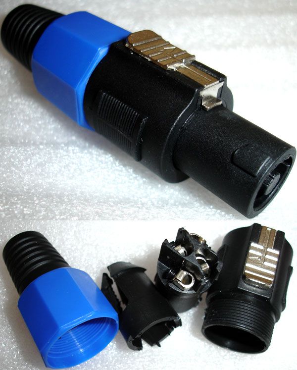 Speakon Connector   High quality 4 Pole Connector Cable Speakon (uses 