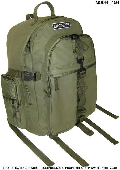 ENGINEER Backpack Bag Tool Civil Mechanic w/Patch 15G  