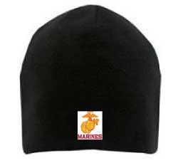 MARINE FLEECE BEANIE CAP ARMY NAVY AIR FORCE  