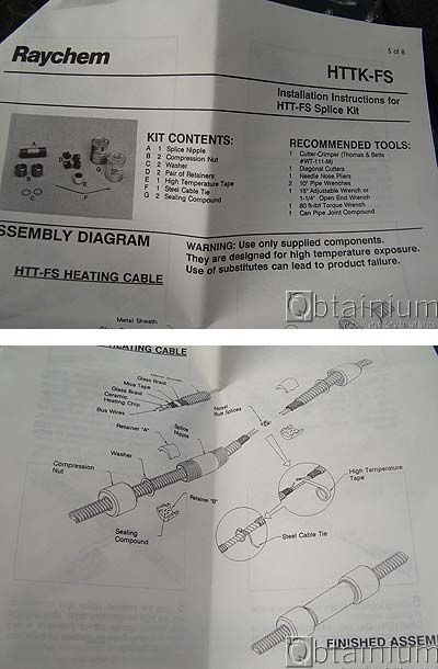 ea. Raychem HTTK FS Hazardous Area Splice Kit UNUSED  