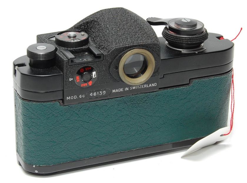 Alpa Reflex 6C black paint green leather  