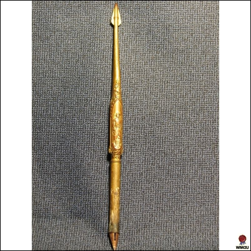   INFO) SUSSE FRERES   BRONZE TRIBUTE TO VERSAILLES TREATY PEN  