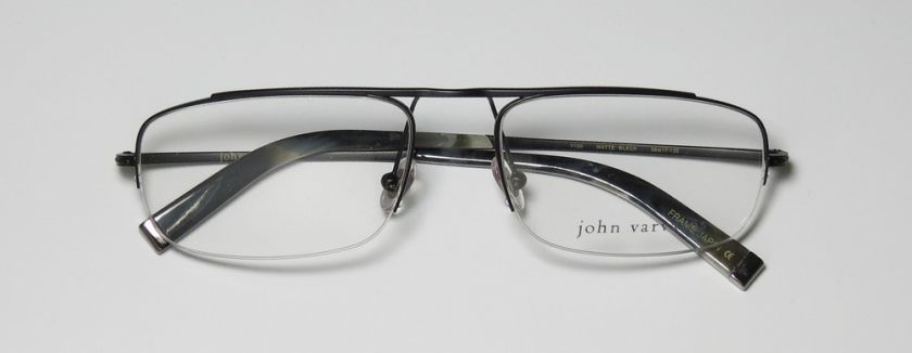 NEW JOHN VARVATOS V100 56 17 135 OPTICAL MATTE BLACK EYEGLASS/GLASSES 