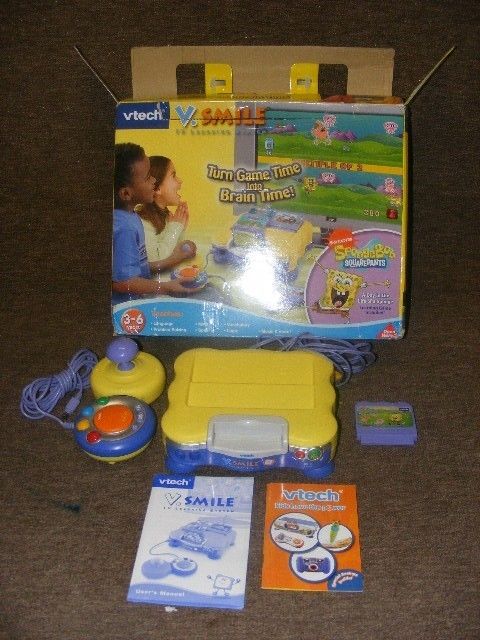 Vtech Vsmile TV System SpongeBob Squarepants BROKEN  