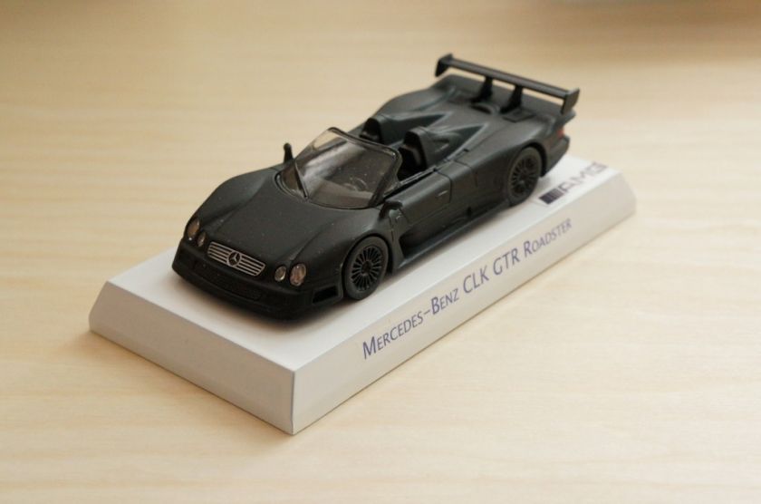   CUSTOM MODEL* KYOSHO 1/64 MERCEDES BENZ AMG CLK GTR MATTE BLACK  