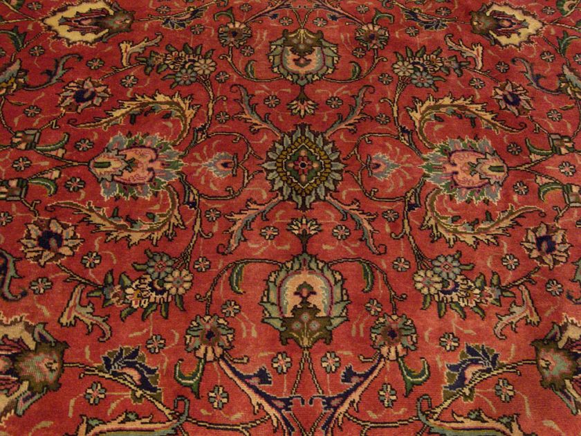 10 x13 Handmade Antique 1930s Genuine Persian Tabriz Wool Rug. Great 