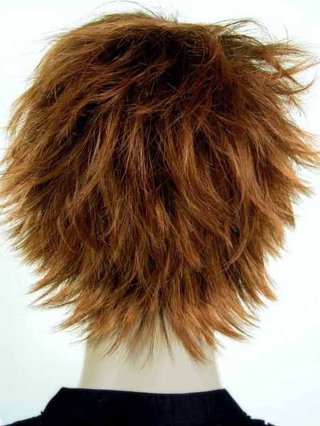 Spiky Short Brown Hair Layer Anime Cosplay Men Wig  