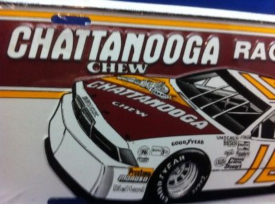 VINTAGE LICENSE PLATE CHATTANOOGA CHEW RACING 16 LICENSE COLLECTOR CAR 