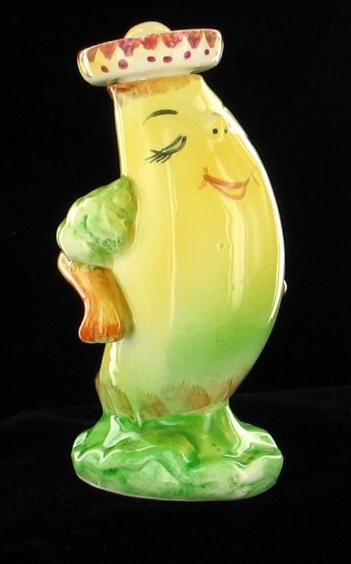 VINTAGE LEFTON ANTHROPOMORPHIC FACE BANANA PEOPLE SET  