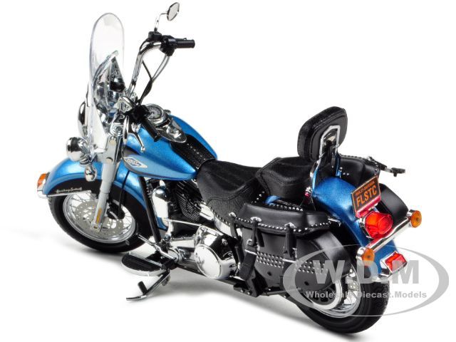 2011 HARLEY DAVIDSON FLSTC HERITAGE SOFTAIL CLASSIC BLUE 1/12 HIGHWAY 