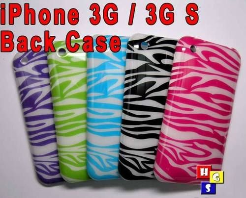 APPLE IPHONE 3G 3GS COLOR HARD BACK CASE ZEBRA NEW  