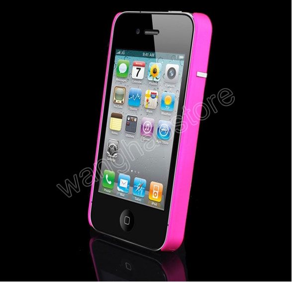   Luxury Hard Cover Case Skin CHROME FOR Apple iPhone 4 4G AT&T  