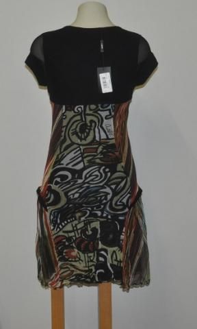 CARLOPIK by Didier Parakian Size Small Abstract Print Dress  