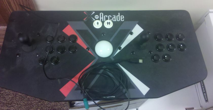 Arcade Tankstick/Joystiq + Trackball    Juego casero indestructible 