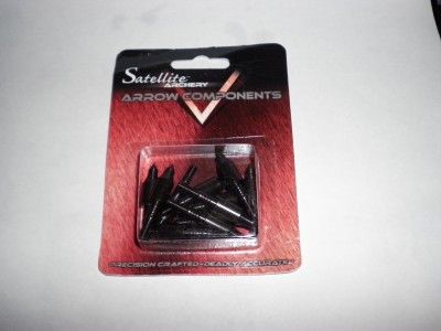 SATELLITE ARCHERY ARROW COMPONENTS 12 PACK  