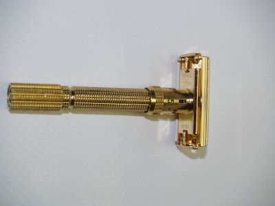 GILLETTE ***ARISTOCRAT*** GOLD SLIM ADJUSTABLE RAZOR DATED 1961 (G3 