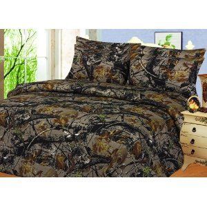 TWIN Size Woodland Hunter Camo sheet set  