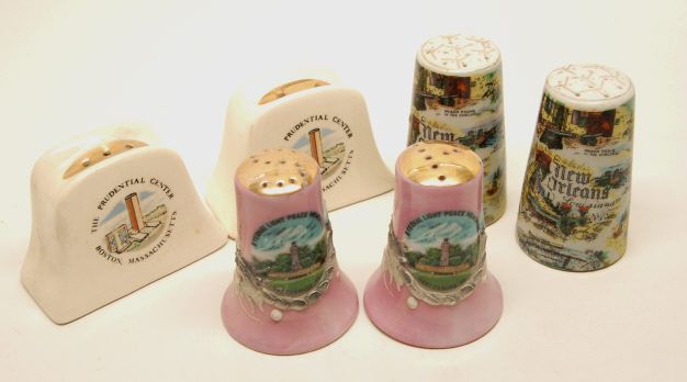 Salt Pepper Shakers S&P 3 Souvenir MORIAGE New Orleans  