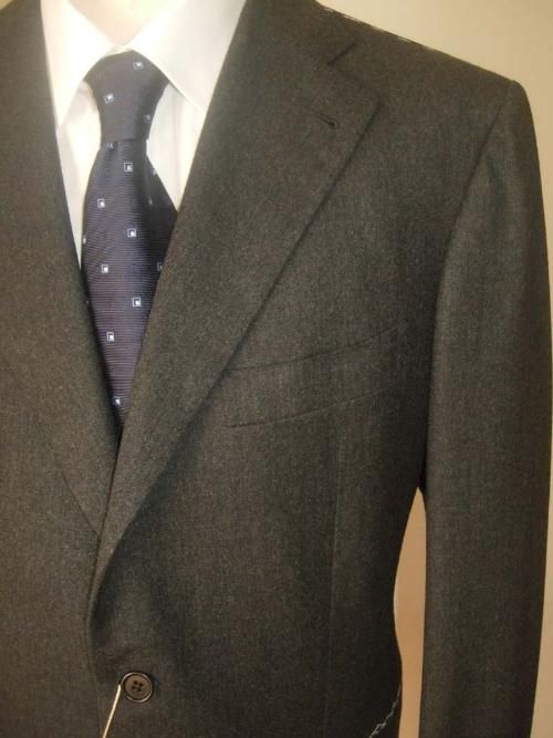 LA VERA SARTORIA NAPOLETANA SUIT GRAY 42 R(52 R )NWT   