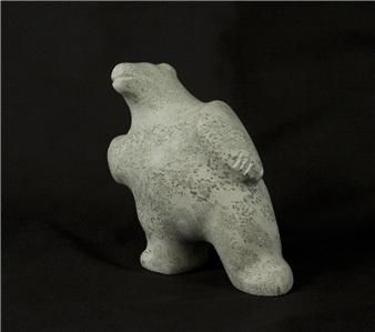   ART SOAPSTONE DANCING BEAR CARVING   GEORGE ARLOOK, ARVIAT  