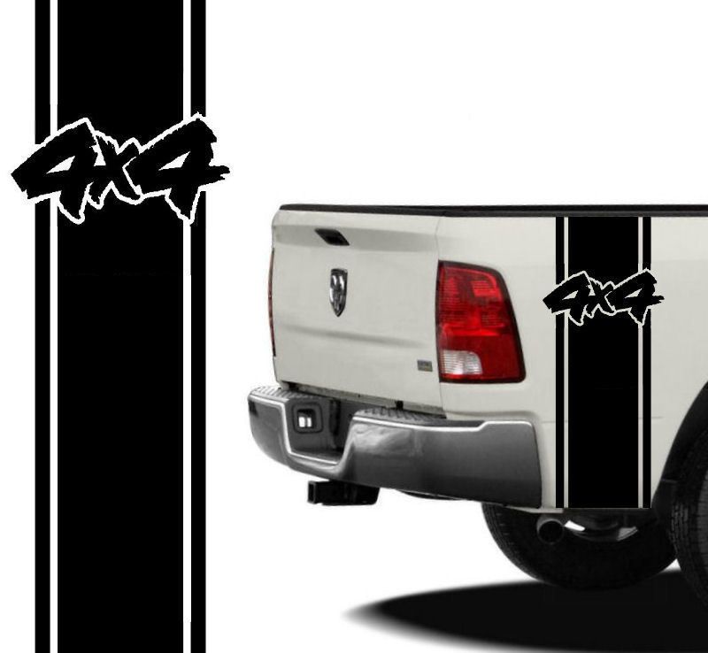 Toyota Tundra Tacoma Bed Side Stripe 4x4 Decals  