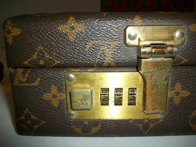 Vintage Louis Vuitton Briefcase Attache Case Luggage Combination Lock 