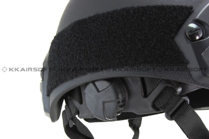 Fast Style Base Jump Helmet Navy Seal Carbon Shell Helmet Black 01859 