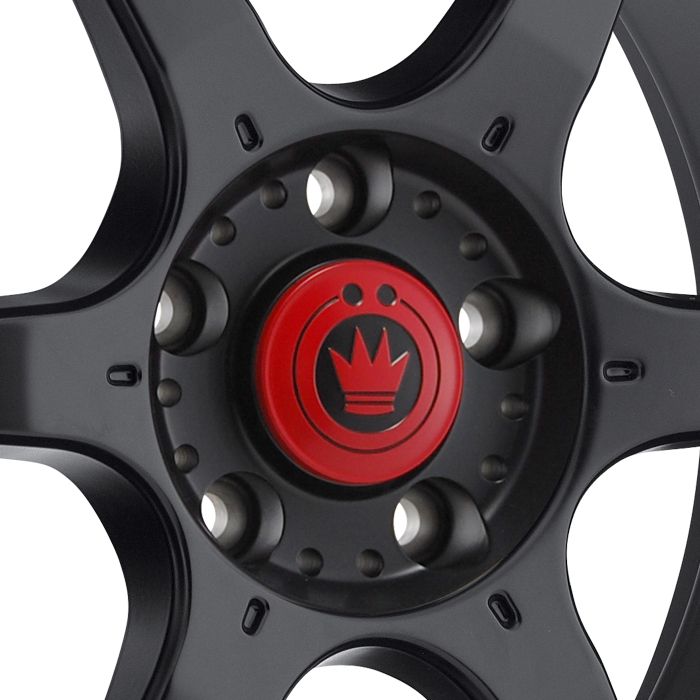 NEW KONIG BACKBONE 16X7 4X100 ET40 MATTE BLACK RIM WHEELS  