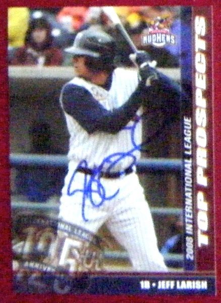 Jeff Larish Toledo Mud Hens 2008 Choice Signed Card  