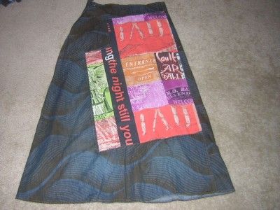 CUSTO BARCELONA Womens Long Wrap Denim Skirt Sz 6 NEW  