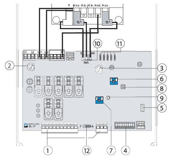 CAME command motherboard ZL37 for road barriers  