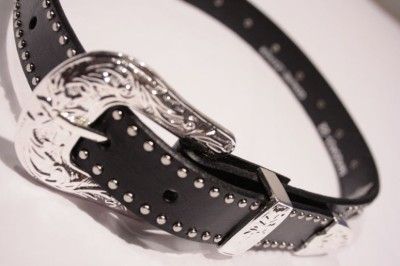 xs 22 RHINESTONE WESTERN BELT STUDDED Cowgirl CRYSTAL BLACK  