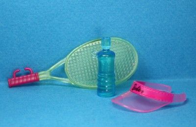 Barbie Tennis Racket Sun Visor Water Bottle  