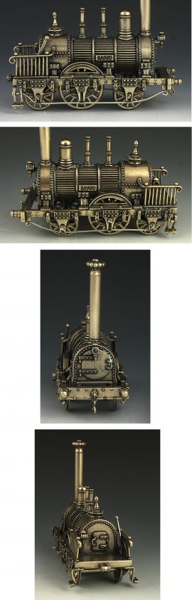 SILVER BAYARD LOCOMOTIVE TRAIN ENGINE FIGURINE UNOAERRE  