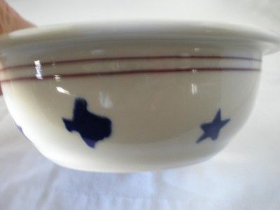 HARTSTONE TEXAS PROUD CHILE BOWLS MADE IN U.S.A.  