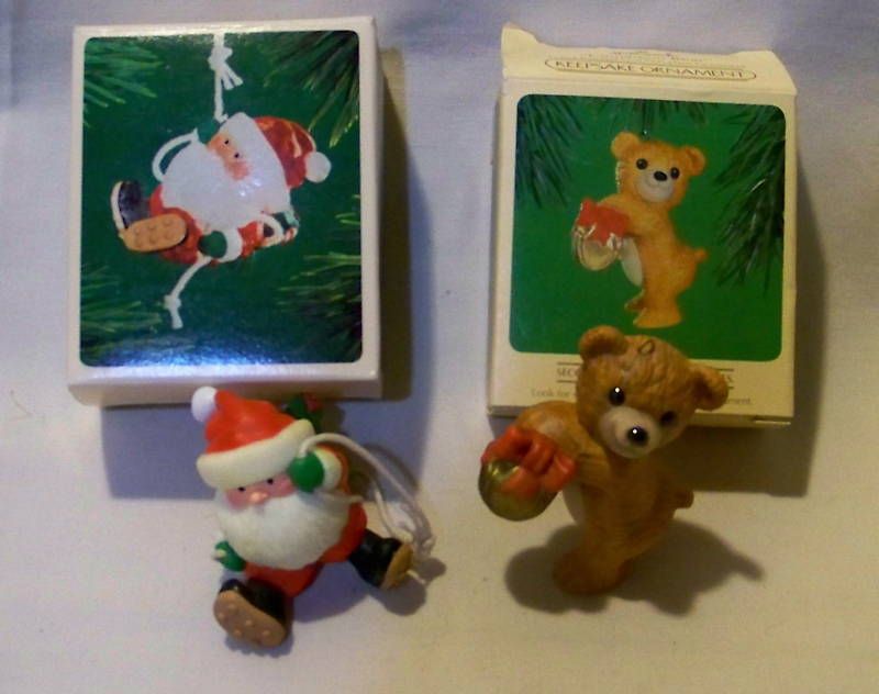 Hallmark Ornaments Santa Mountain Climber Cinnamon Bear  