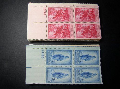 Unused HUGE 80 MINT Never Hinged OLD US PLATE BLOCKS Stamps Collection 