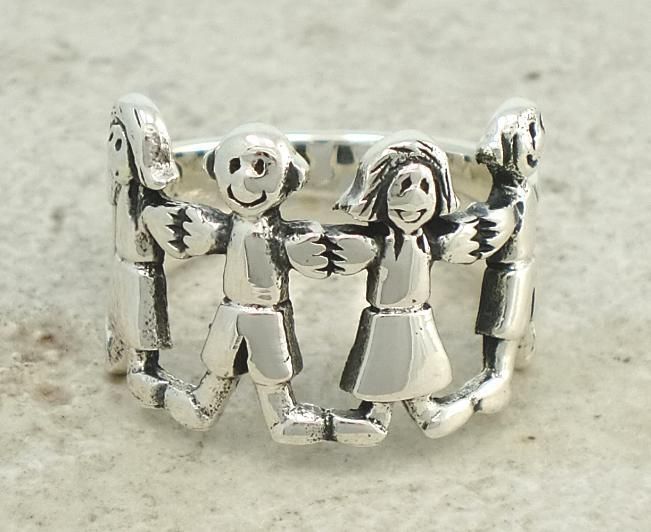 WIDE .925 STERLING SILVER SCHOOL KIDS BAND RING size 9  