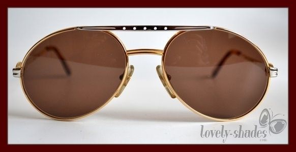   BUGATTI mod 02908 Deluxe Pilot Sunglasses BICOLOR France 1980s NewOS