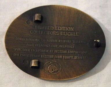 1977 Hesston National Finals Rodeo Belt Buckle  