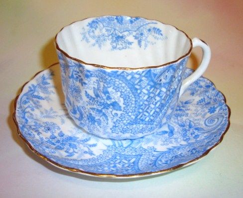 Orient Blue Design Tea Cup and Saucer Set  