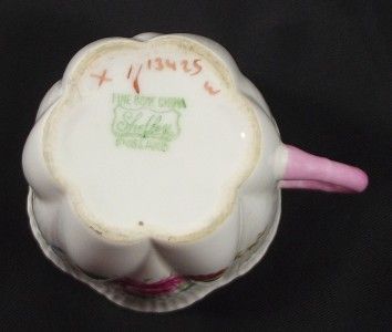 Shelley Cup and Saucers Demi Tasse Bridal Rose Stocks England Bone 