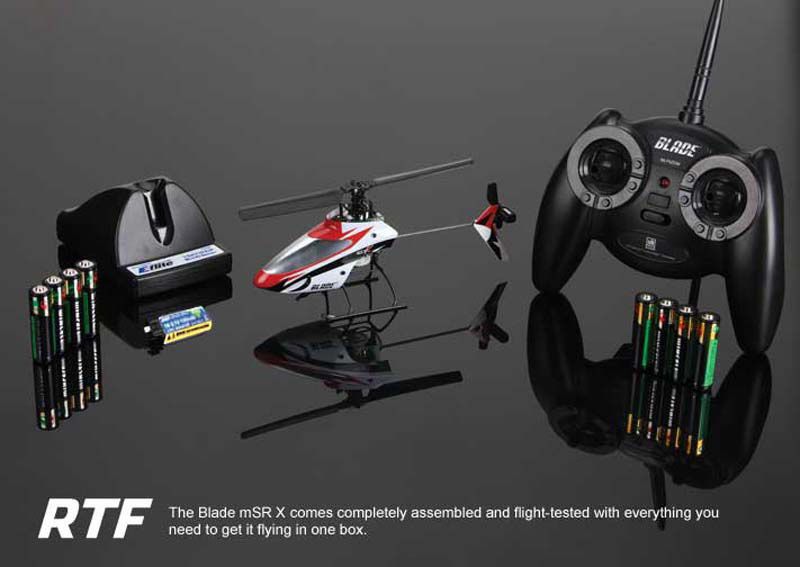 flite Blade mSR X RTF AS3X Flybarless Helicopter BLH3200 Ready to 