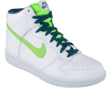 NIKE DUNK HIGH PREMIUM MENS WHT/ELECT GREEN SELECT SIZE  