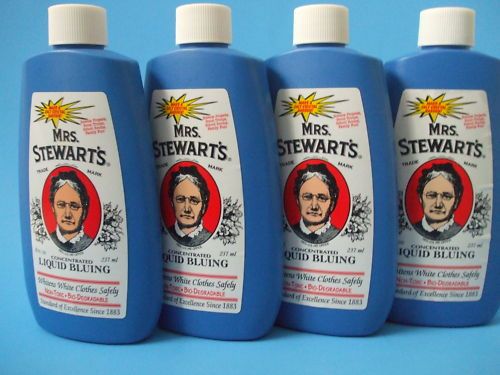 Mrs.Stewarts Bluing Stewarts~Blueing Liquid 8FL.Oz x 4  